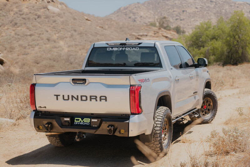 Toyota Tundra Rear Bumper - DV8 Offroad - Spec Series, Mid-Width, Steel - Black - `22-`26